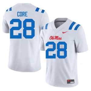 White Mens College Football Dante Core #28 Replica UM Rebels Jersey 501403-718 - Image 1