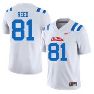 White Men's #81 College Football Mississippi Rebels Samari Reed NCAA Jerseys 308461-314 - Image 1