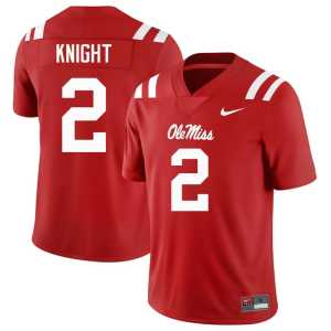 Red Deuce Knight #2 College Football Forward Rebels High School Men Jerseys 670181-204 - Image 1