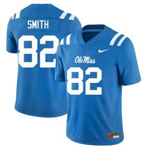 Powder Blue Hotty Toddy Michael Smith Mens Player #82 College Football Jerseys 794048-188 - Image 1