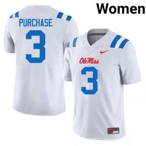 White University College Football Women Blake Purchase #3 Hotty Toddy Jerseys 718525-764 - Image 1