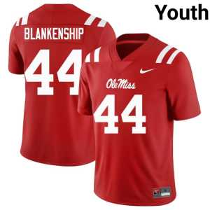 Red Youth College Football #44 Alumni Rebels Caleb Blankenship Jersey 438756-221 - Image 1